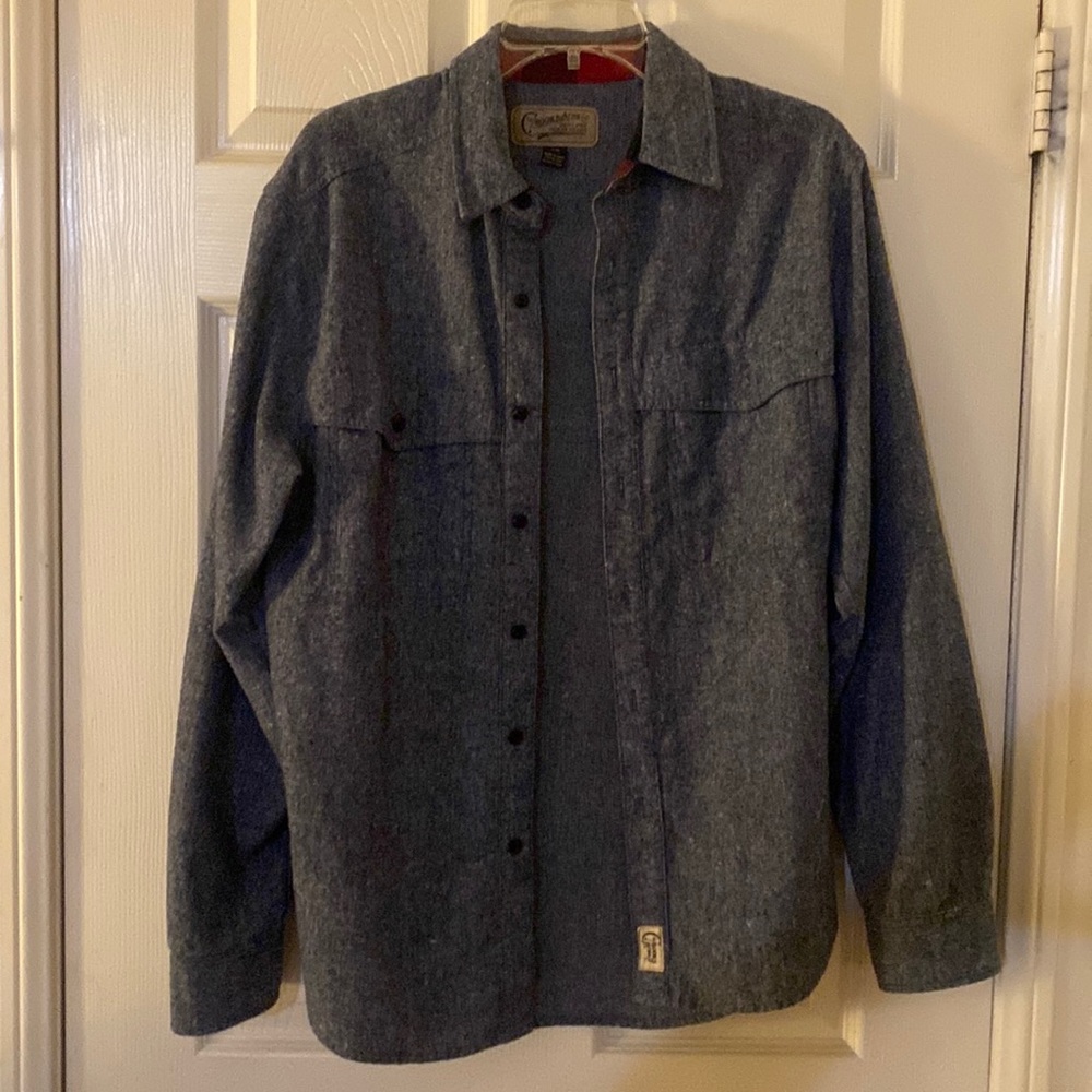 The Crooks and Arms Co. Heathered Button Up. Mens Medium.